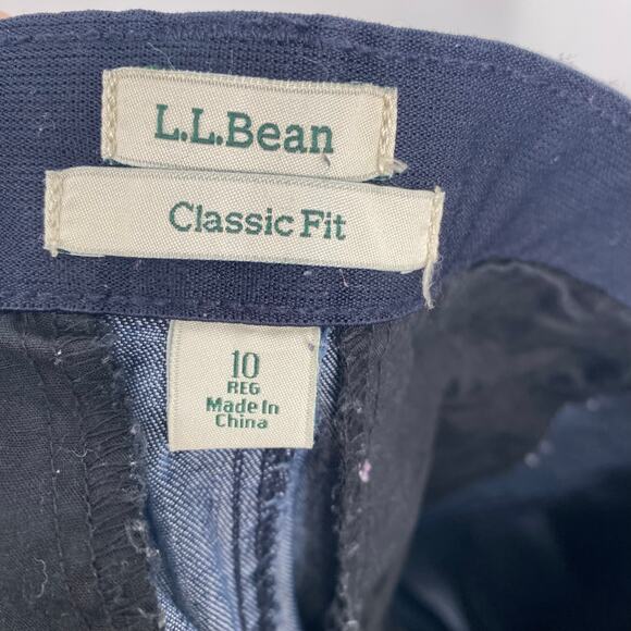 L.L. Bean Skirt Denim 10 Classic Fit TradMom Straight Fall Coastal - Picture 5 of 8